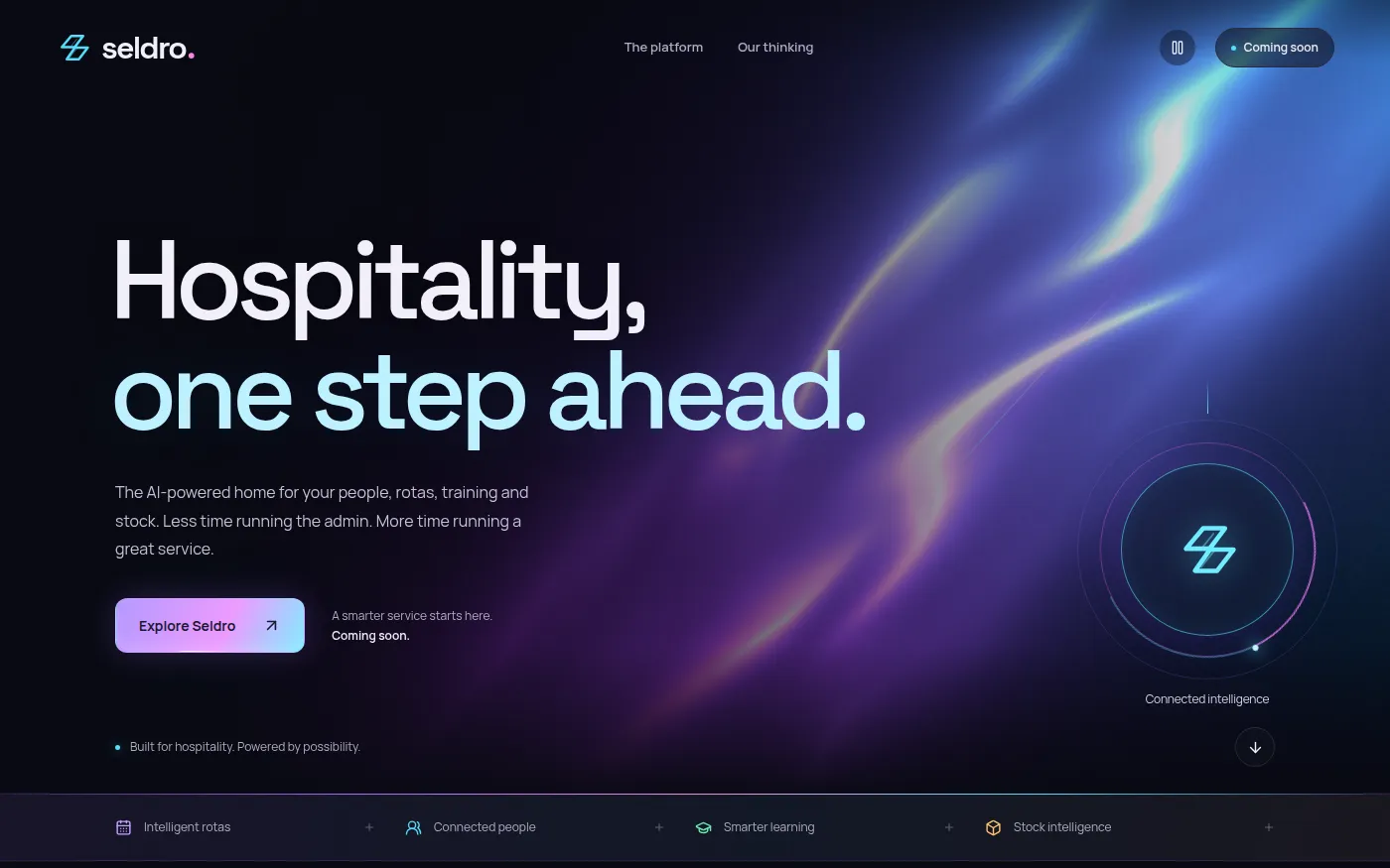 Seldro, an AI-powered hospitality platform by Bobby Holmes, coming soon